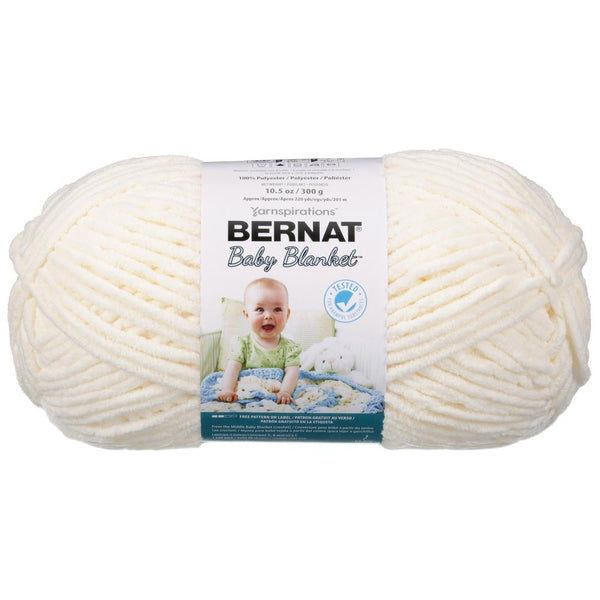 Bernat Baby Blanket Big Ball Yarn - Vanilla (Cream) 10.5oz/300g –  CraftOnline