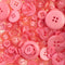 John Bead Nutton But Buttons 4.6oz Tube Mixed Sizes Resin Buttons - Pink