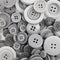 John Bead Nutton But Buttons 4.6oz Tube Mixed Sizes Resin Buttons - Grey*