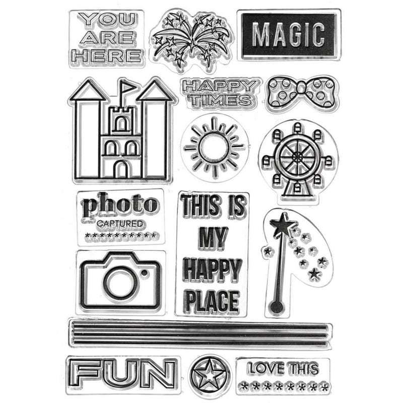 Teresa Collins Clear Stamp Set - Rush Of Magic*