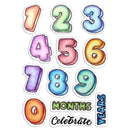 Ciao Bella Stamping Art Clear Stamps 4"X6" - Baby Months & Years*