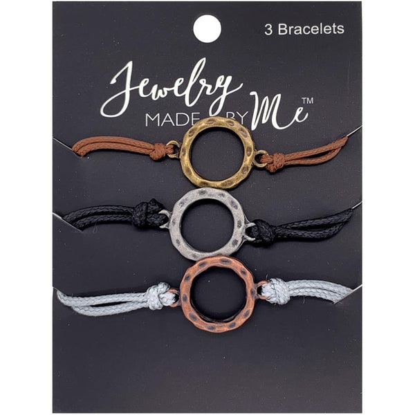 Jewelry Made by Me - Leather Bracelets 3 pack  Oval