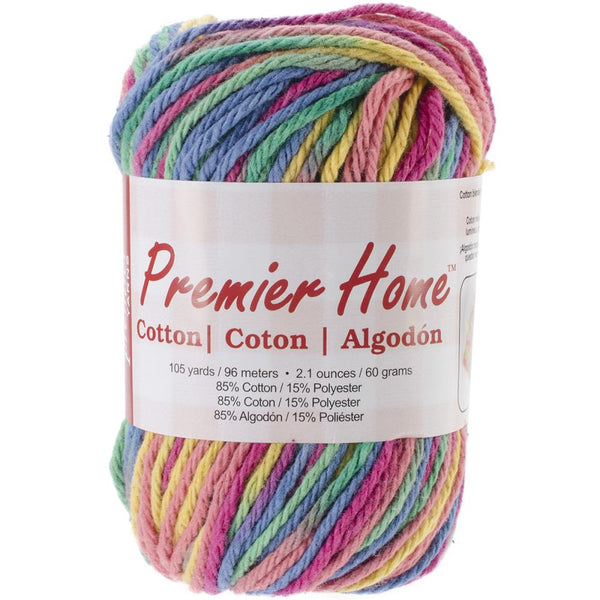 Premier Yarns Home Cotton Yarn - Multi - Rainbow 60g
