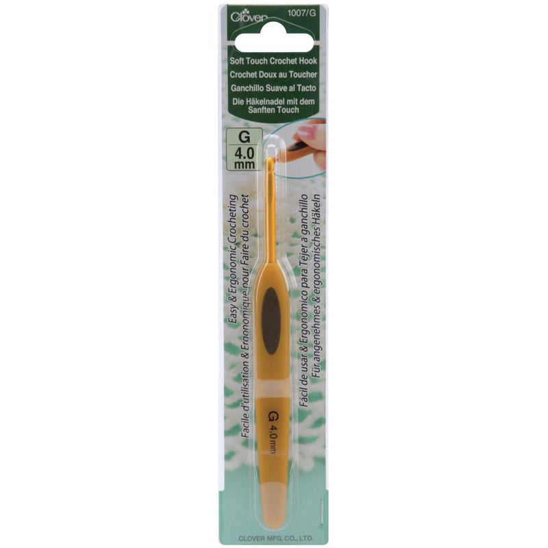 Clover Soft Touch Crochet Hook Size G7/4mm