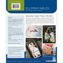 EQ Inkjet Printable Cotton Basic Fabric Sheets 8.5"X11" 6/Pkg*
