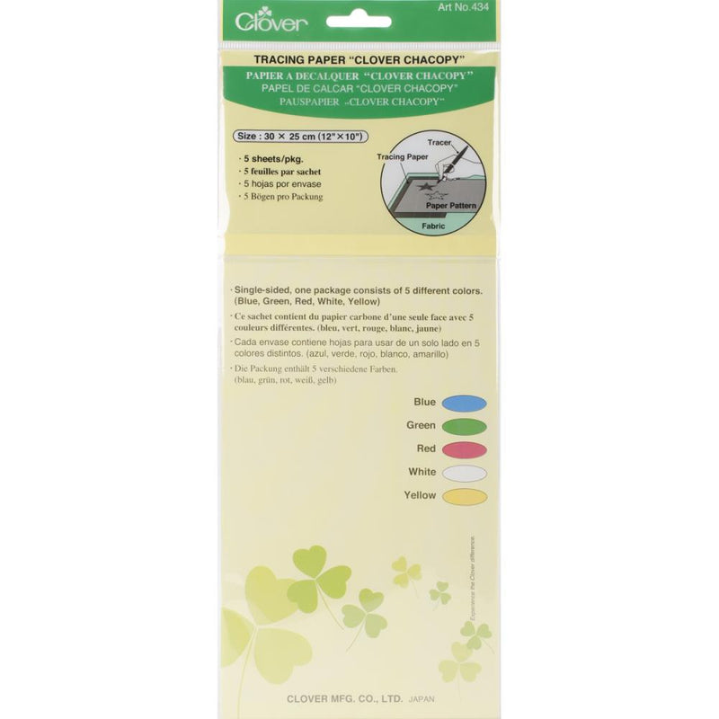 Clover Chacopy Tracing Paper 5 pack  12"x 10"*