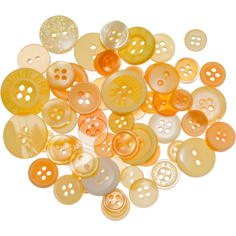 Buttons Galore Button Mason Jars - Sunrise