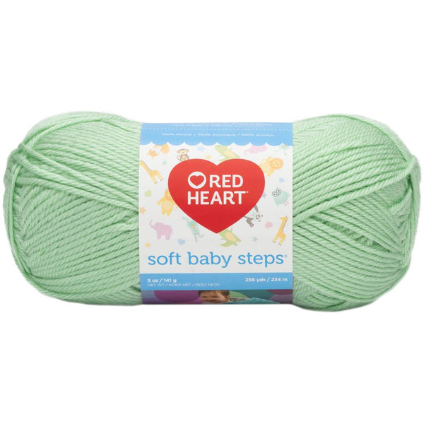 Red Heart Soft Baby Steps Yarn - Baby Green 142g