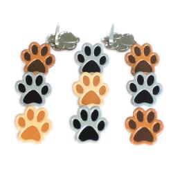 Eyelet Outlet Shape Brads 12 pack - Paws