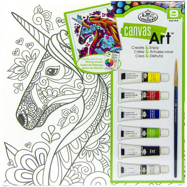 Canvas Art Paint Kit 10"X10" Unicorn*
