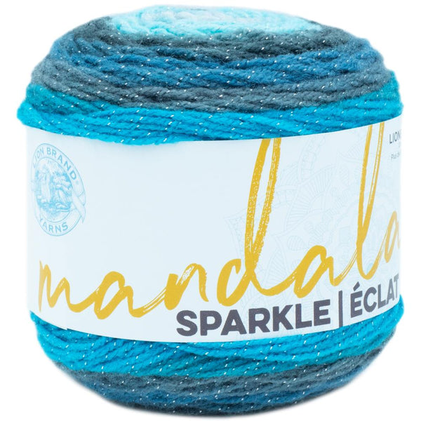 Lion Brand Mandala Sparkle Yarn - Aquarius