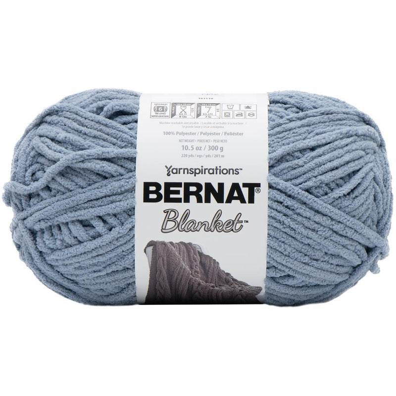 Bernat Blanket Big Ball Yarn - Gray Blue 300g