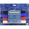 Permapaque Paint Markers Dual Piont 4/Pkg - Black, Red, Blue & White