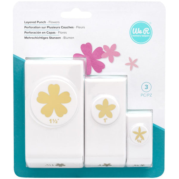 We R Memory Keepers Layering Punches 3 pack - Flowers