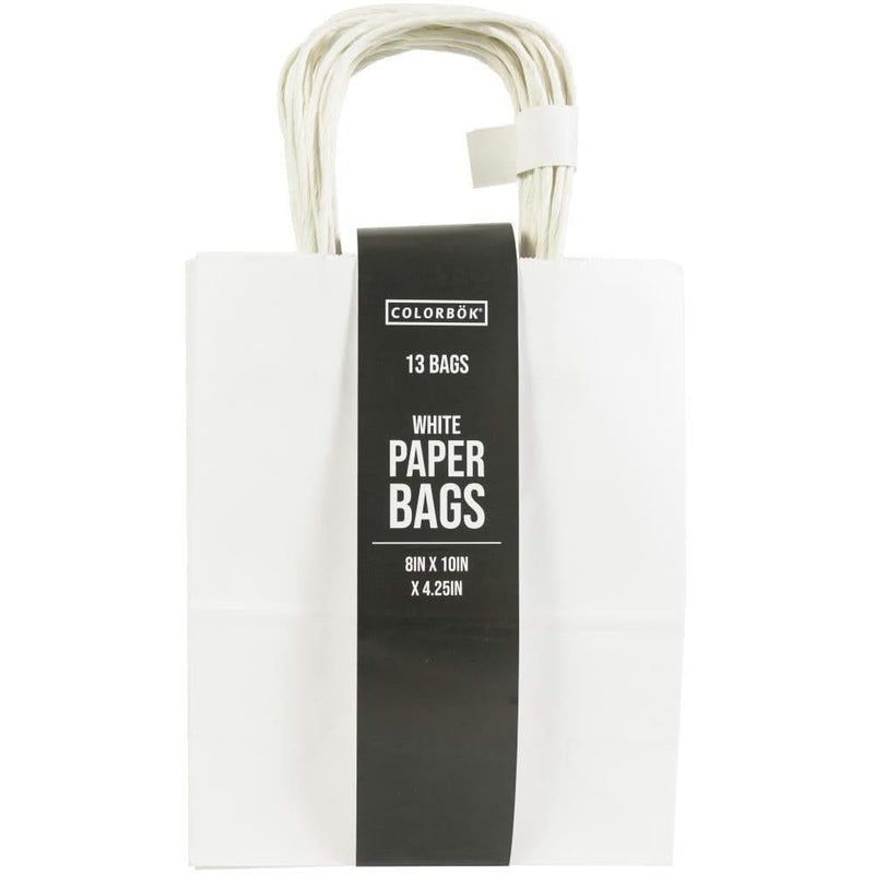 Colorbok Large Craft Bags 14-1/8"X8" 13 Pack - White^
