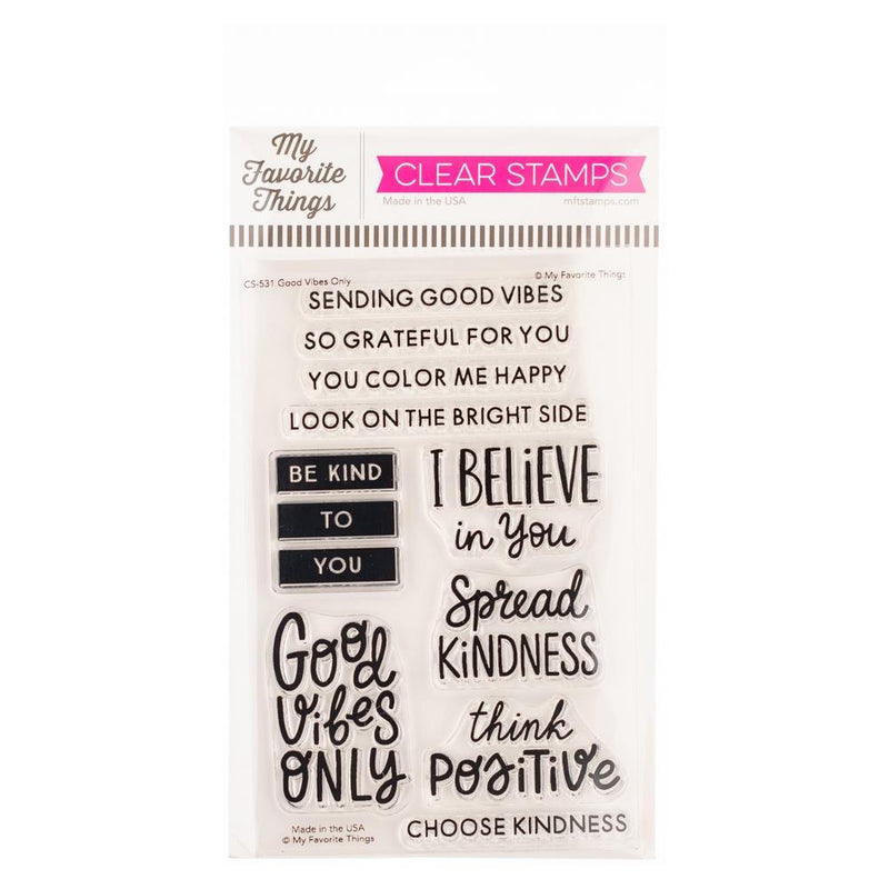 My Favorite Things Clearly Sentimental Stamps 4"x6" - Good Vibes Only*