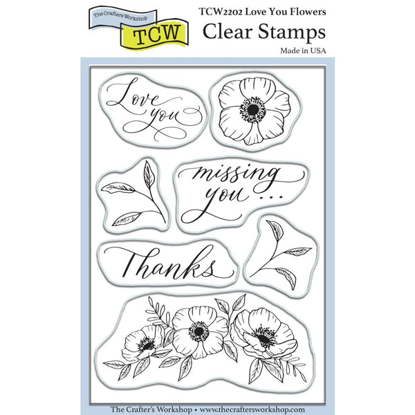 Crafter's Workshop Clear Stamps 4"X6" - Love You Flowers*