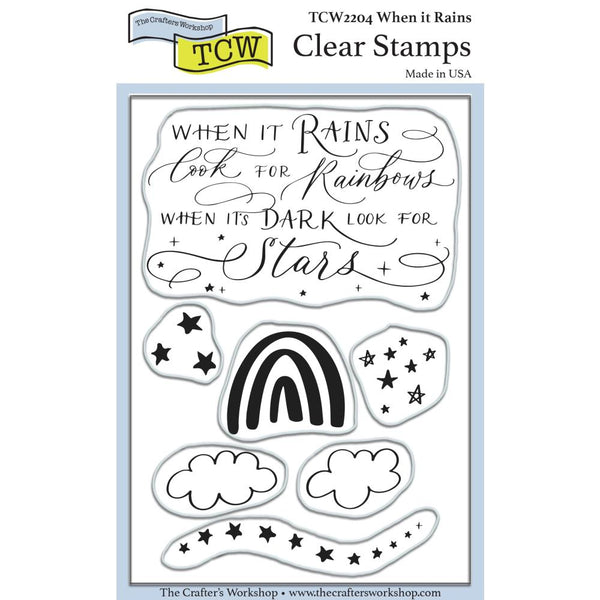 Crafter's Workshop Clear Stamps 4"X6" - When It Rains