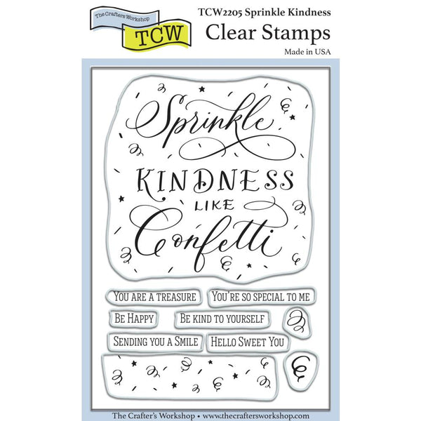 Crafter's Workshop Clear Stamps 4"X6" - Sprinkle Kindness*