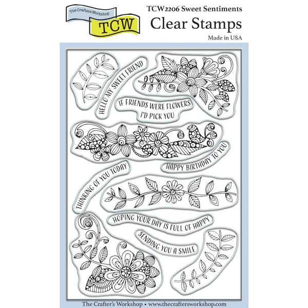 Crafter's Workshop Clear Stamps 4"X6" - Sweet Sentiments