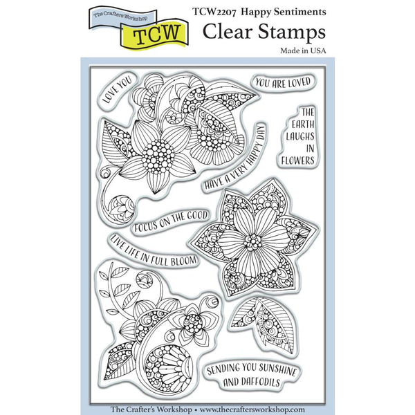 Crafter's Workshop Clear Stamps 4"X6" - Happy Sentiments*