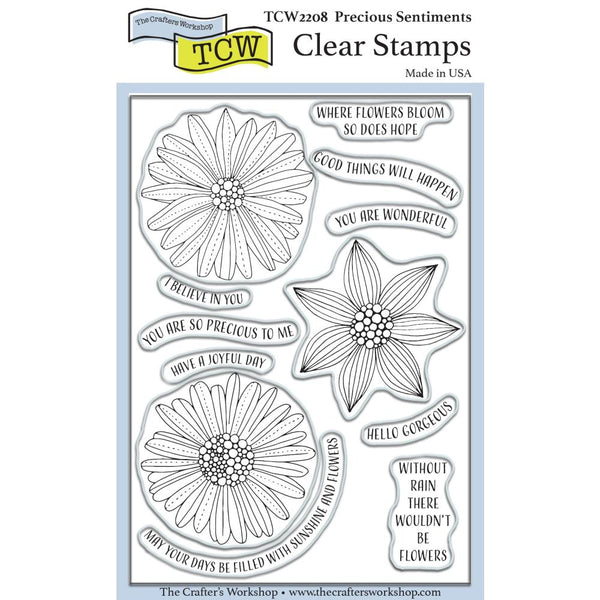 Crafter's Workshop Clear Stamps 4"X6" - Precious Sentiments