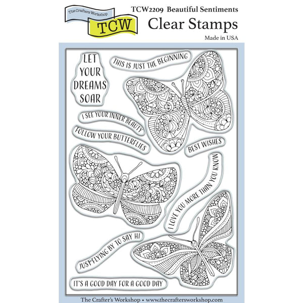 Crafter's Workshop Clear Stamps 4"X6" - Beautiful Sentiments