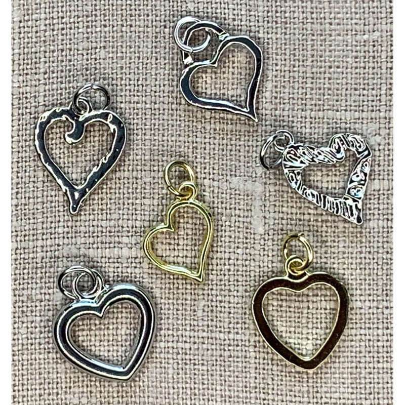 Jewelry Made by Me - Charms 6 pack  Heart*