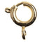 John Bead Spring Ring Clasp 6mm 8 pack - 18kt Gold Plated*