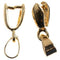 John Bead Pin Bail 6x16mm 5 pack - 18kt Gold Plated