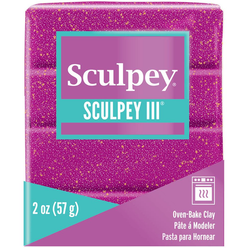 Sculpey III Polymer Clay 2oz - Violet Glitter
