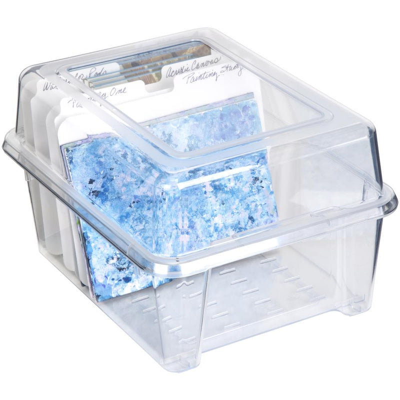 ArtBin Card & Photo Storage Box 4"X8.25"X6.5" Deep - Clear