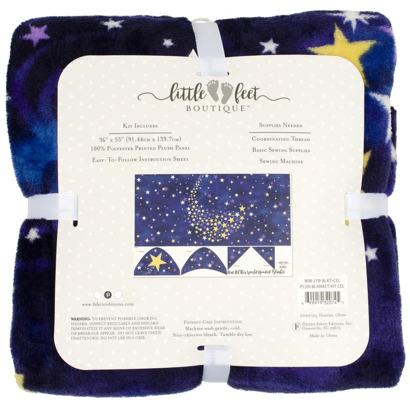 Fabric Editions Little Feet Boutique Blanket Kit - Celestial*