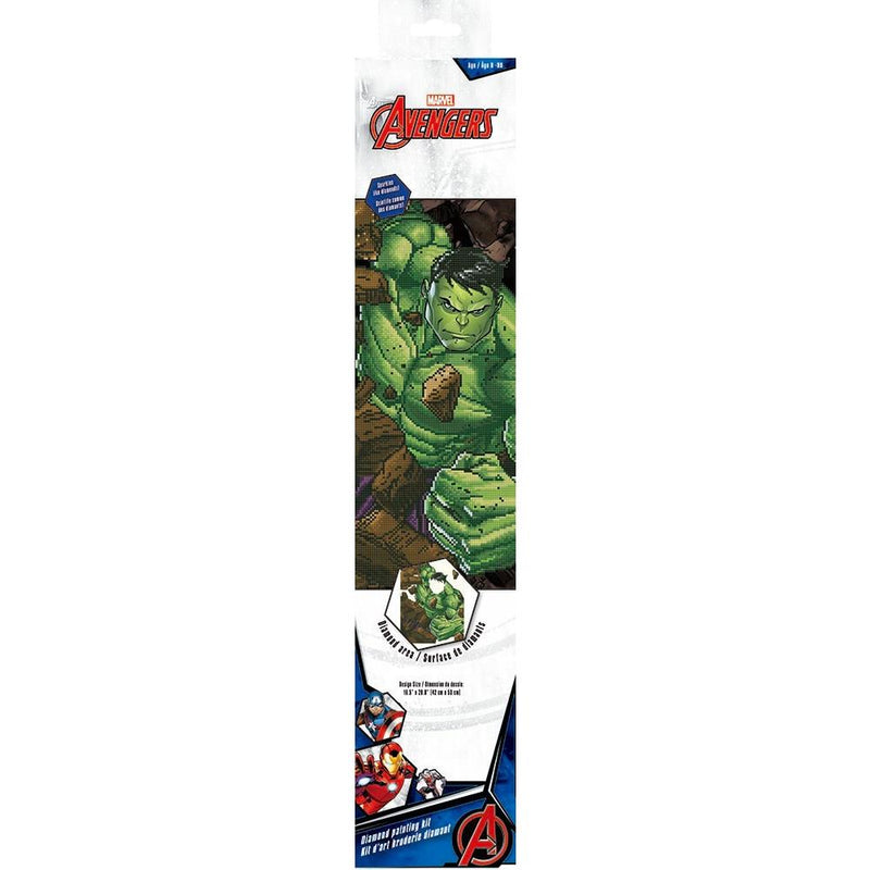 Camelot Dotz Diamond Art Kit 16.5"X20.8" - Marvel - Hulk Smash*