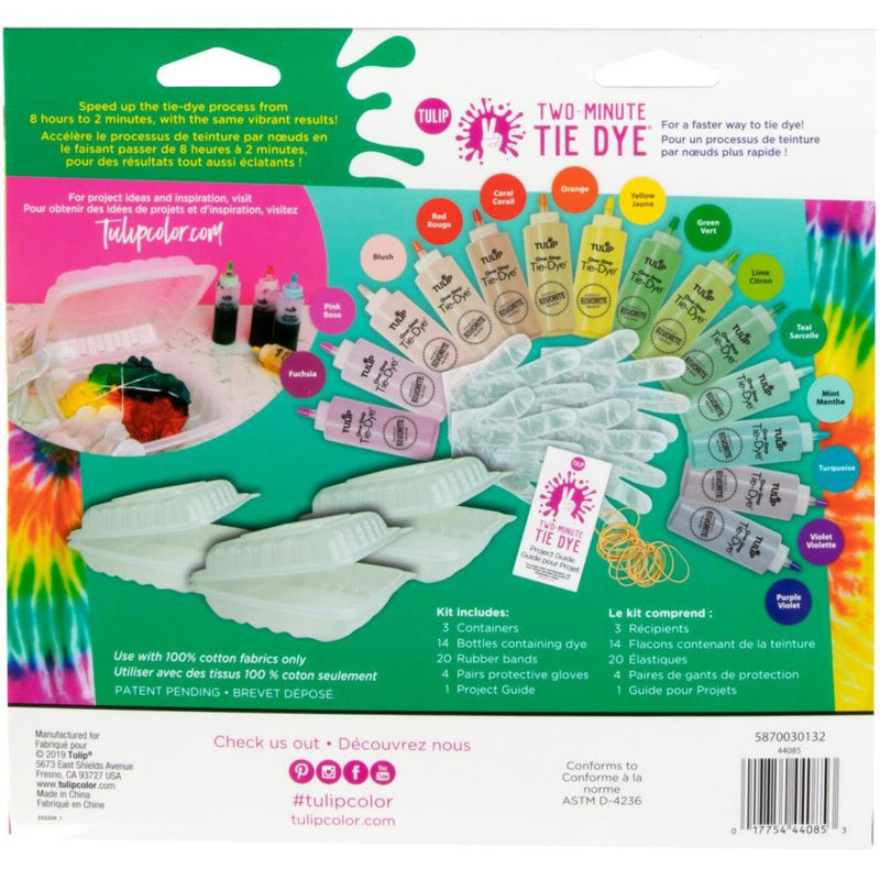 Tulip Two-Minute Tie Dye Colour Kit 14 pack - Extra Large