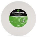 iCraft 3D Foam Tape Roll - White 0.5"X54'