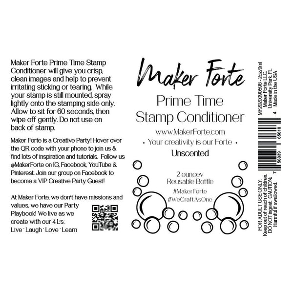 Maker Forte Prime Time Stamp Conditioner 2oz - Unscented