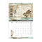 Stamperia 2022 Wirebound Calendar 11.75"X8.75" Passion