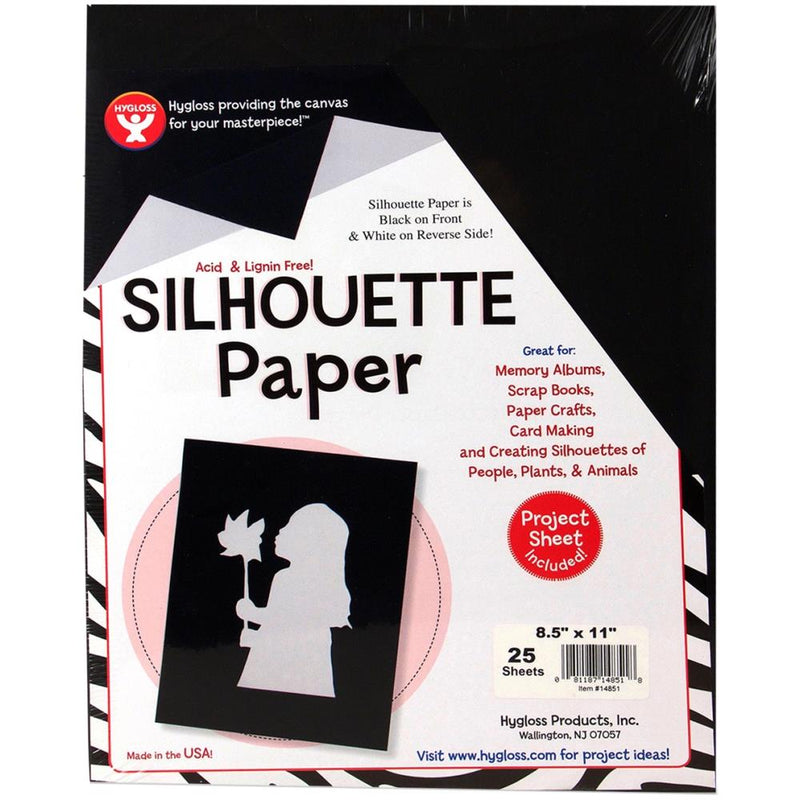 Hygloss Silhouette Paper 8.5"X11" 25 pack