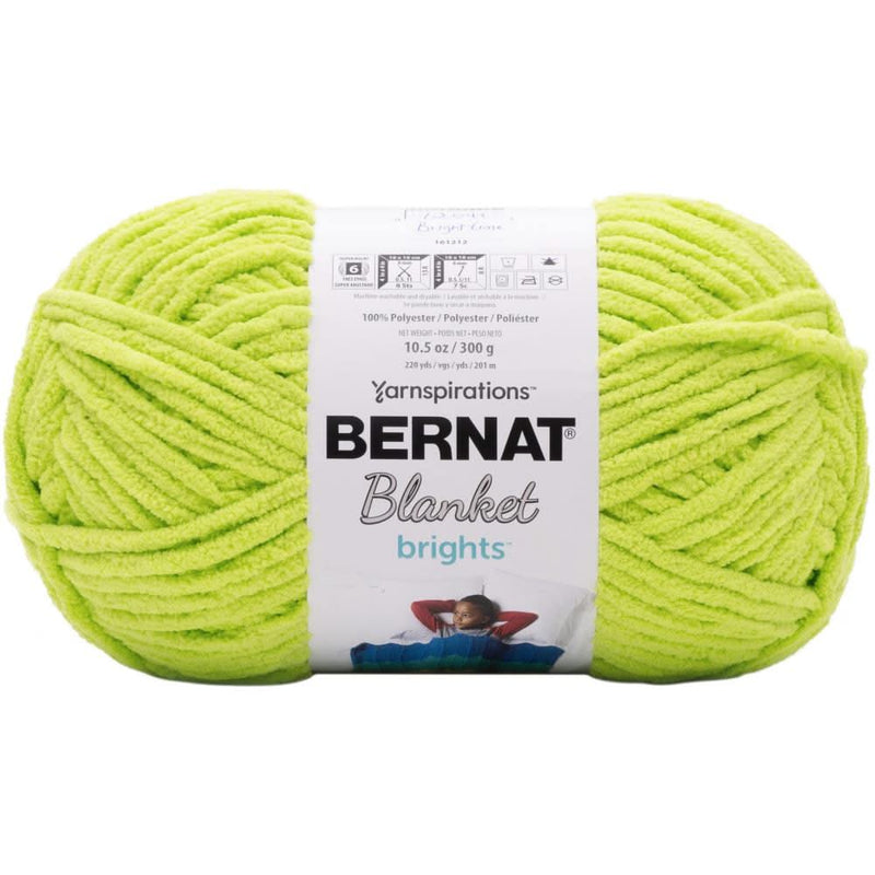 Bernat Blanket Brights Big Ball Yarn Bright Lime