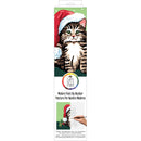 Plaid Modern Paint By Number Rolled Canvas 14"x 14" - Christmas Kitten*
