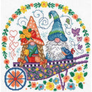 Imaginating Counted Cross Stitch Kit 10"X10" - Gnomes In The Garden (14 Count)*