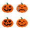 Blumenthal Favourite Findings Big Buttons 4 Pack - Pumpkin Emojis*