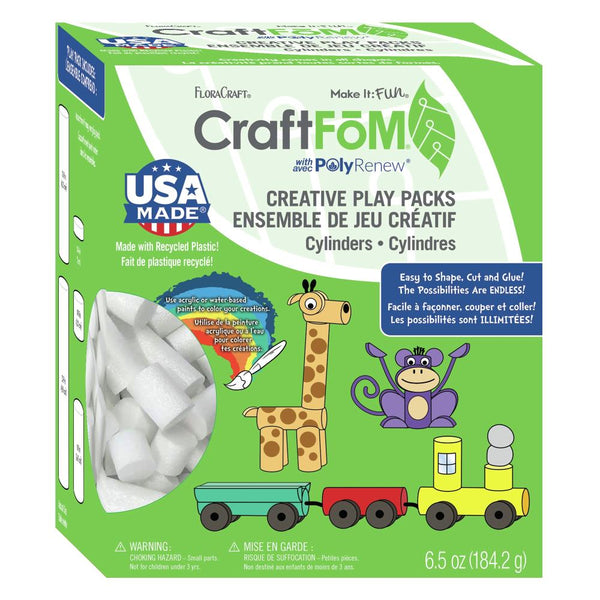 FloraCraft CraftFoM Play Pack 6.5oz (184g) - Rods, White