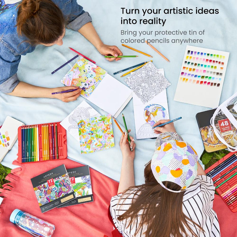 Arteza Expert Coloured Pencils 48 pack - Assorted Colours