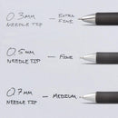 Pentel EnerGel RTX Retractable Liquid Gel Pen 0.5mm 5 pack - Assorted Colours*