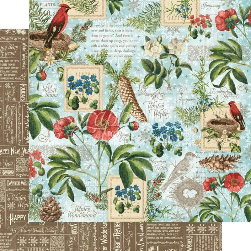 Graphic 45 Double-Sided Paper Pad 8"x8" 24/Pkg - Time To Flourish