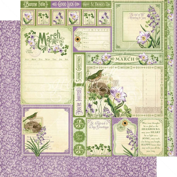 Graphic 45 Double-Sided Paper Pad 8"x8" 24/Pkg - Time To Flourish