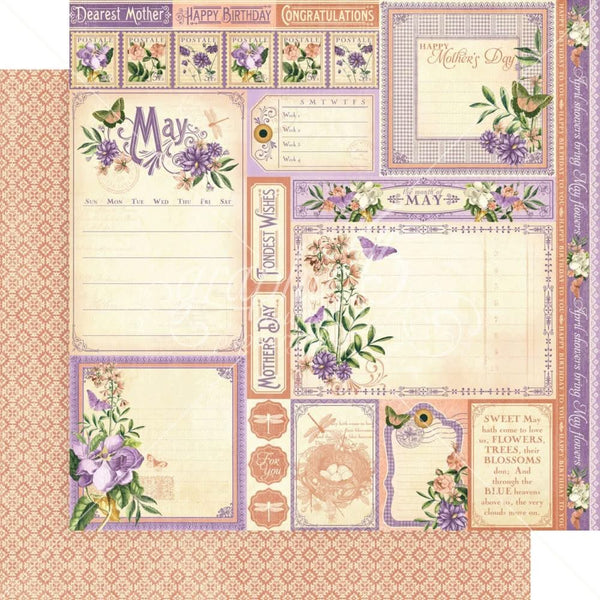 Graphic 45 Double-Sided Paper Pad 8"x8" 24/Pkg - Time To Flourish