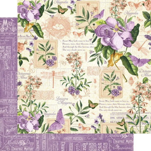 Graphic 45 Double-Sided Paper Pad 8"x8" 24/Pkg - Time To Flourish